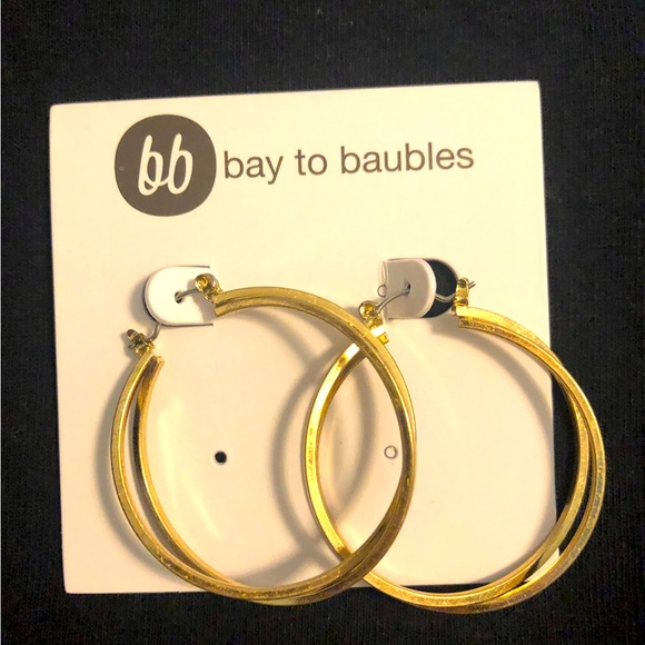 Pretty double hoop earrings - Picture 1 of 1